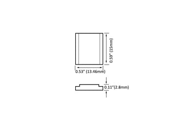 Aluminum Channel Accessories - GLQ1711-GLQ1619 Magnetic Nugget (pc) - 0