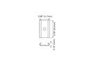 Aluminum Channel Accessories - GLQ1711-GLQ1619 Mounting Clip - Silver (pc)-2