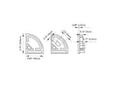 Aluminum Channel ROUND CORNER-S-SL Accessories - GLQ 1619 End Caps (pair)-4