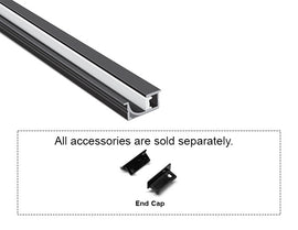 WASH RECESS - JH 1722 Black Aluminum Channel + Milky Diffuser - 24" - 0