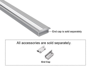 Wash Recess JH 1722 Silver Aluminum Channel with Milky Diffuser provides smooth, uniform wall-wash illumination in a recessed housing. Made from durable anodized aluminum for superior heat dissipation, it’s ideal for ambient or architectural LED lighting applications.