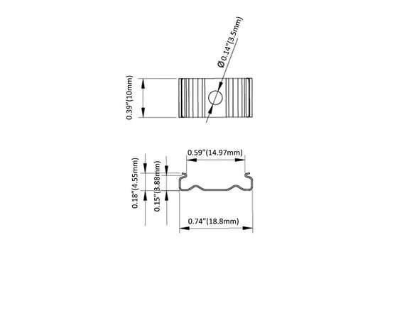 Aluminum Channel FLEX FLAT Accessories - YD 1806 Metal Clip (pc)