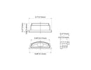 Aluminum Channel FLEX FLAT Accessories - YD 1806 End Caps (pair)-2