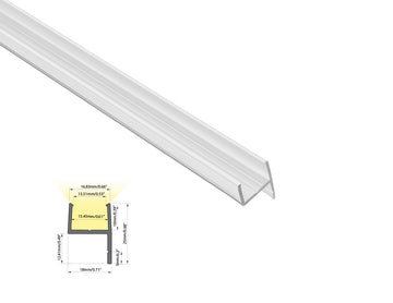 Clear mounting channel designed for 1825 LED swimming pool strip light, providing stable underwater installation and precise lighting alignment.