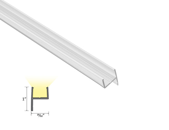 Clear mounting channel designed for 1825 LED swimming pool strip light, providing stable underwater installation and precise lighting alignment.