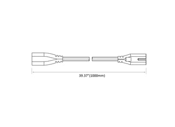 Power Extension Cable for Under Cabinet Light - 0
