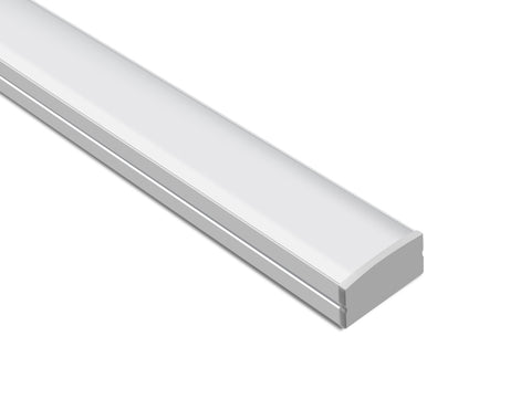 WIDE FLAT - YD 2002 Aluminum Channel + Milky Diffuser - 94" - 0