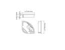 Aluminum Channel ROUND CORNER-L Accessories - YD 2004 End Caps (pair)-2