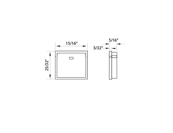 Aluminum Channel WATERPROOF SQUA Accessories - A 2319 End Caps (pair)