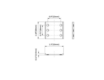 Aluminum Channel BENDABLE35 Accessories - GLY 2425 Splicing Bracket - Silver (pc) - 0