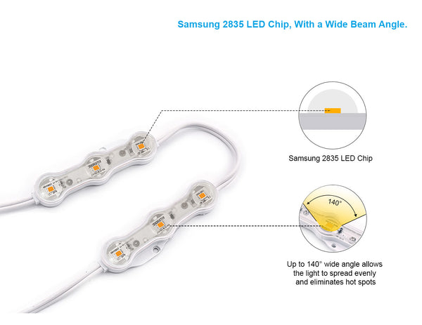 LED Module Light - Single Color - White (200pcs/bag) - 8