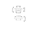 Aluminum Channel SKINNY SHALLOW RECESS Accessories - ES 3011 End Caps (pair)-2