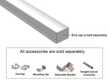 3021 Linear ES 3021 Silver Aluminum Channel with Milky Diffuser produces soft, diffused LED lighting ideal for wall washer and accent applications. Constructed from high-grade anodized aluminum for durability and superior thermal control.