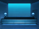 3021 wall washer LED lights are used for indoor lobby illumination.