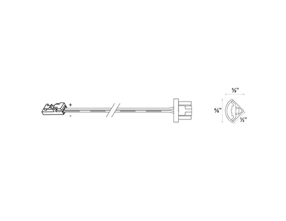 Undercabinet Light - Solder-free Connect Wire & End Cap Kit for AL31056