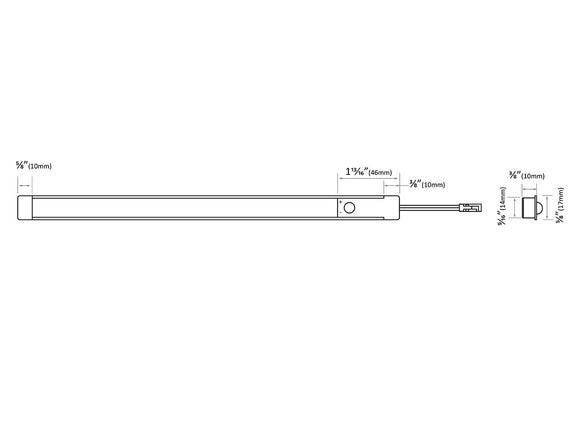 Undercabinet Light - Solder-free Connect Wire & End Cap Kit for 31138 (with PIR sensor switch)
