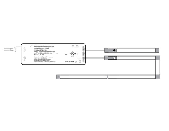 Undercabinet Light - Recess mount Solder Free LED Linear Light 31138