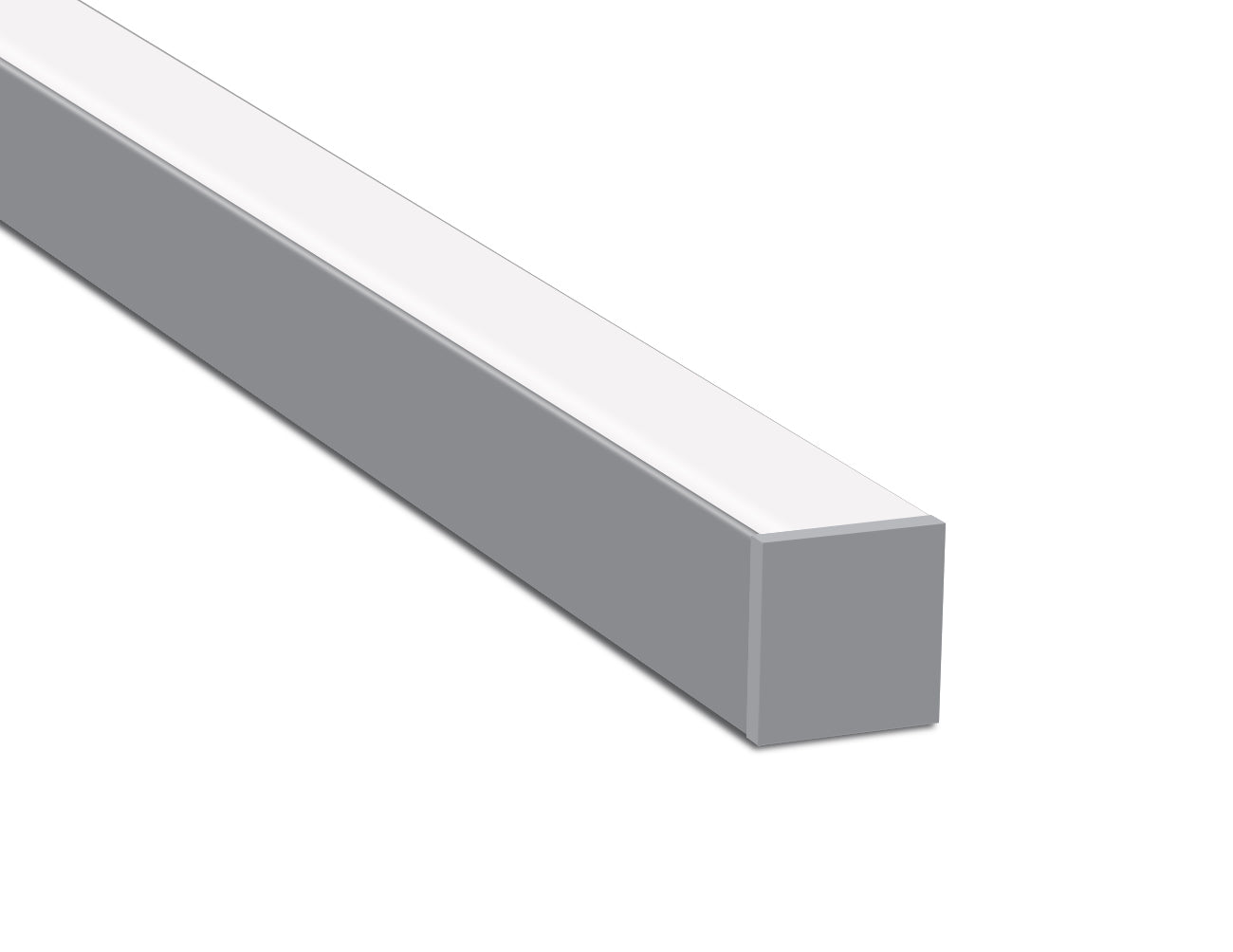 3535 LINEAR - ES 3535 Silver Aluminum Channel + Milky Diffuser - 94"