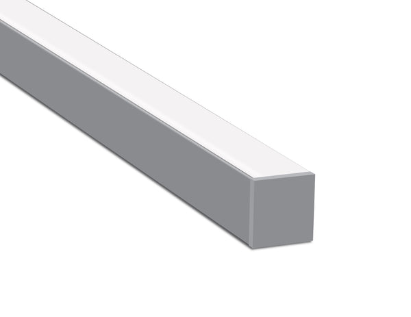 3535 LINEAR - ES 3535 Silver Aluminum Channel + Milky Diffuser - 94" - 2