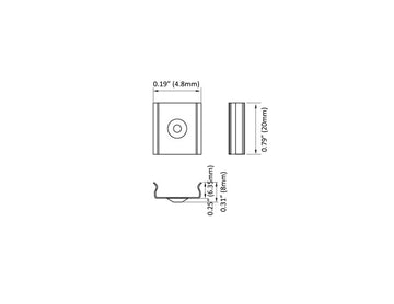 Aluminum Channel 3535/5035/7535 LINEAR Accessories - ES 3535/5035/7535 Metal Clip (pc) - 0