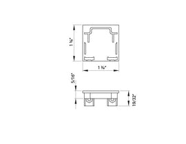 Aluminum Channel 3535 LINEAR Accessories - ES 3535 End Caps (pair) - 0