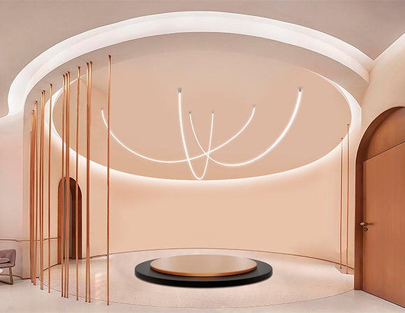 360° LED Neon Flex - Vertical Ceiling-Double - Single Color - Dry Location - 12V