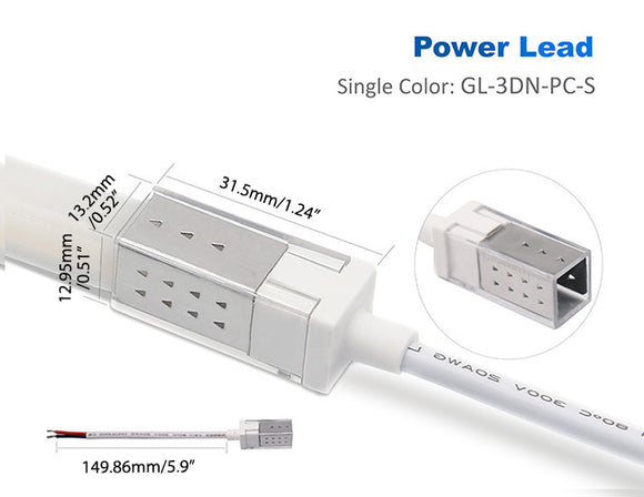 LED 3D Neon Light Accessories - Power Lead