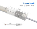 LED 3D Neon Light Accessories - Power Lead - 6