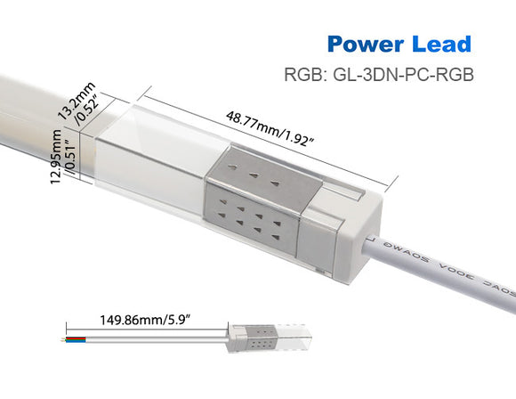LED 3D Neon Light Accessories - Power Lead