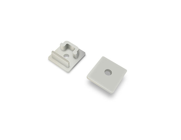 Aluminum Channel INSIDE CORNER Accessories - BY 5026 End Caps (pair) - 1