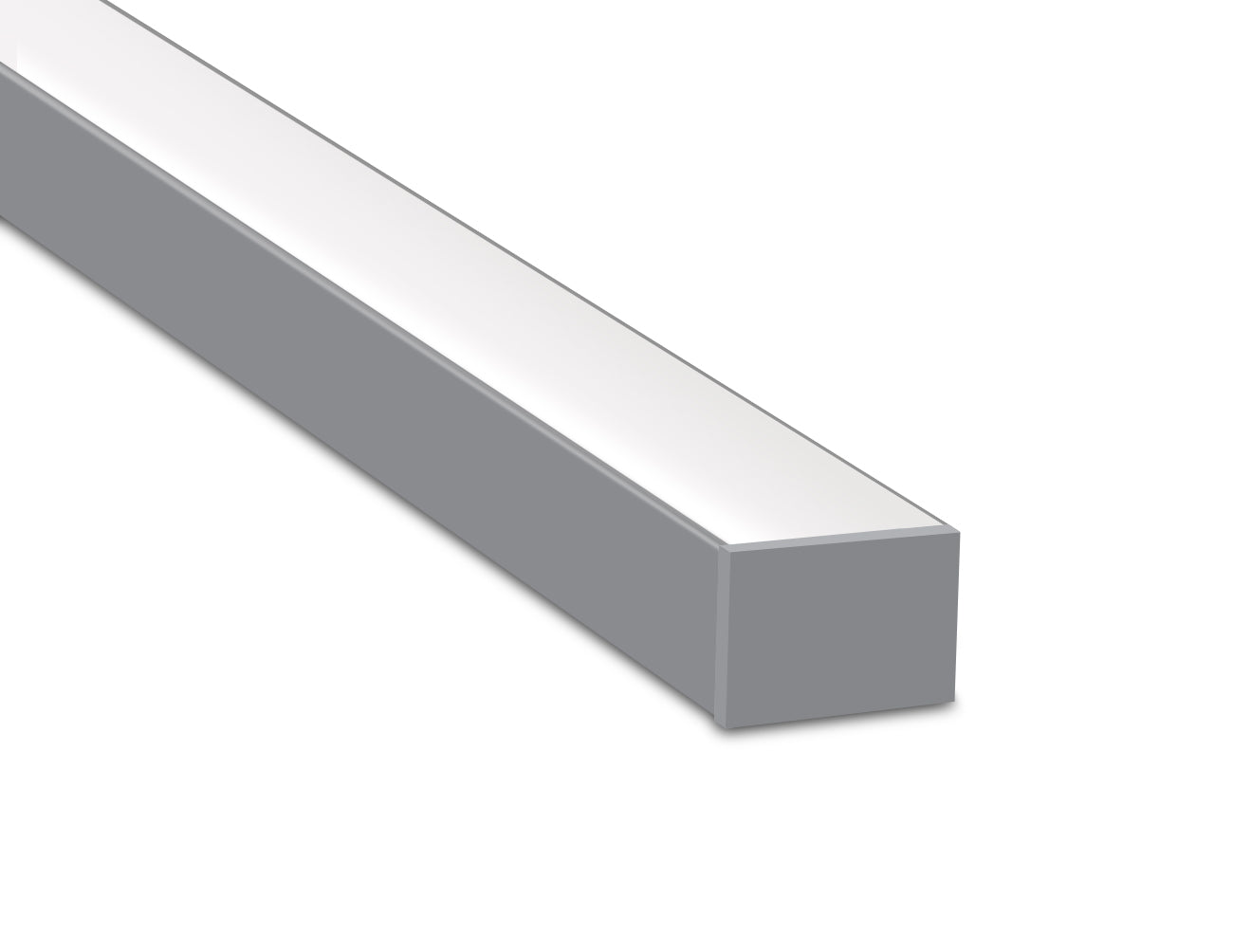 5035 LINEAR - ES 5035 Silver Aluminum Channel + Milky Diffuser - 94“