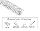GL LED Slim Trimless Recess GLQ-5319 Aluminum Channel with Milky Diffuser features a seamless trimless design that blends flush into drywall for a clean, modern finish. Made from high-quality anodized aluminum for superior heat dissipation and easy mud-in installation, it provides smooth, glare-free LED lighting integration.