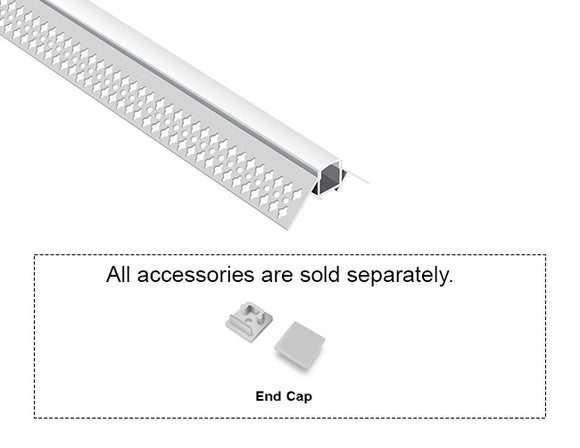 GL LED Outside Corner BY-5324 Aluminum Channel with Milky Diffuser wraps around outside edges with consistent illumination. Built from anodized aluminum for strong thermal control and longevity, perfect for seamless corner lighting in interior spaces.