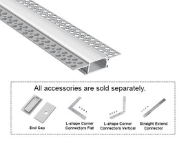 GL LED Trimless Recess YD-7615 Aluminum Channel with Milky Diffuser delivers seamless, flush lighting integration into drywall. Crafted from anodized aluminum for effective heat dissipation and long-term durability, it’s ideal for high-end LED installations.