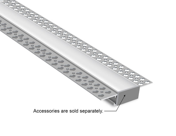 GL LED Trimless Recess YD-7615 Aluminum Channel with Milky Diffuser creates seamless, recessed lighting integrated directly into drywall. Designed for flawless architectural finishes, this anodized aluminum channel ensures excellent heat dissipation and a clean, modern look.