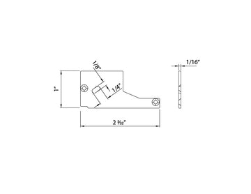 Aluminum Channel ANGLE WASH Accessories - GLQ 9526 End Caps (pair) - 0