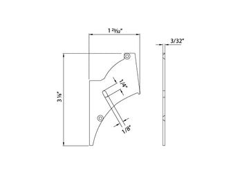 Aluminum Channel CORNER WALL WASHER Accessories - GLQ 9758 End Caps (pair) - 0