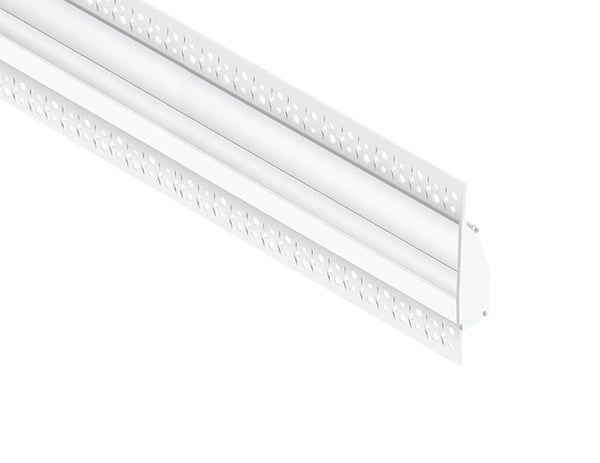 SKIRTING - BY 9819 White Aluminum Channel + Milky Diffuser - 94" - 2