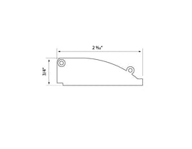 Aluminum Channel SKIRTING Accessories - BY 9819 End Caps (pair) - 0