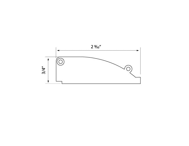 Aluminum Channel SKIRTING Accessories - BY 9819 End Caps (pair)