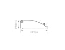 Aluminum Channel SKIRTING Accessories - BY 9819 End Caps (pair)-2
