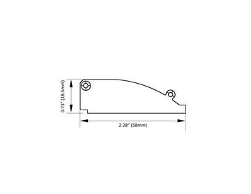 Aluminum Channel SKIRTING Accessories - BY 9819 End Caps (pair) - 0
