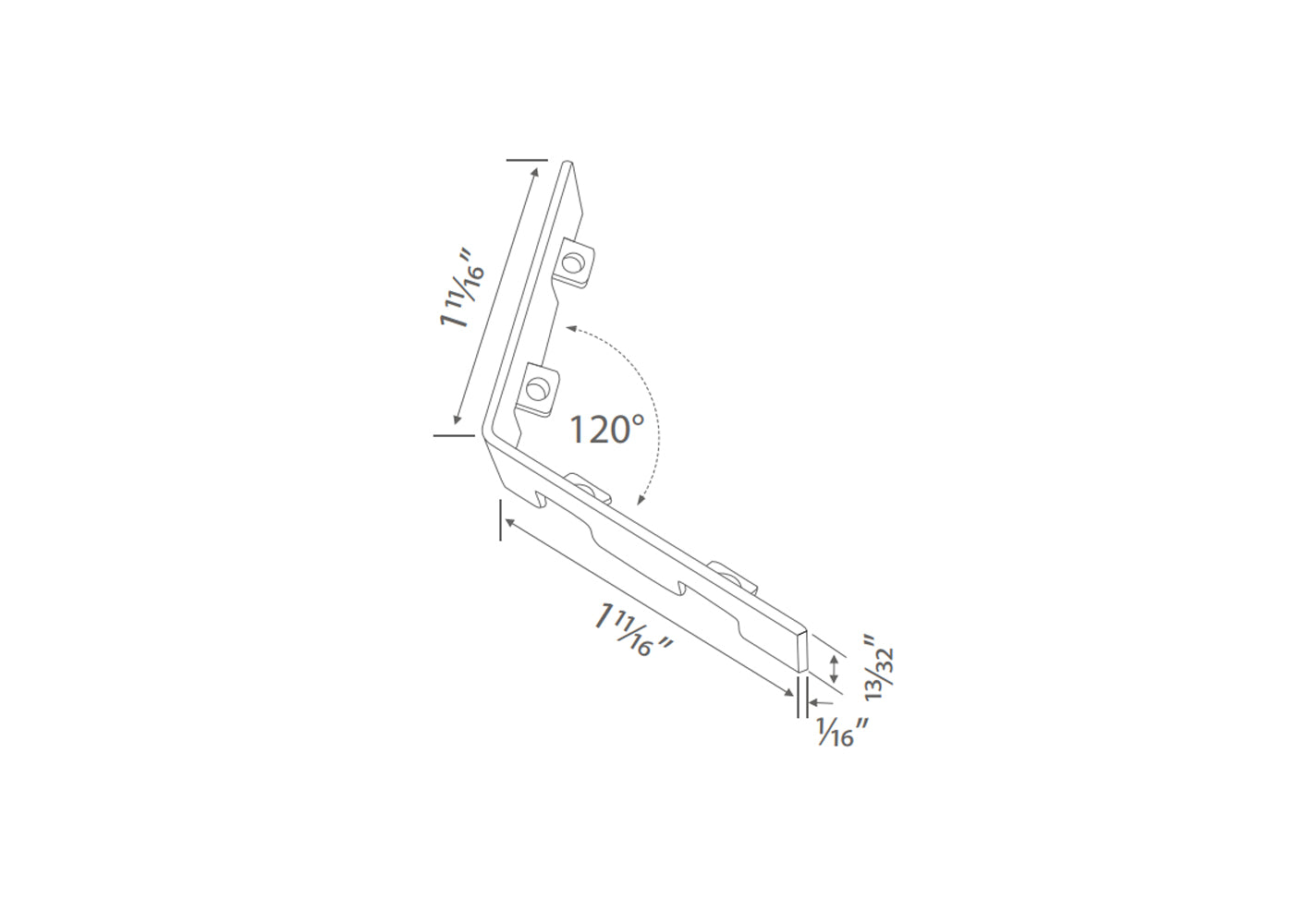 AL 120° Corner Connector