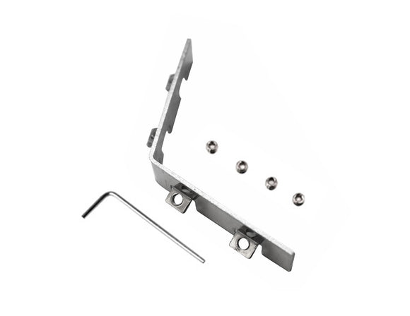 Top view of an AL 120° Corner Connector with screws.