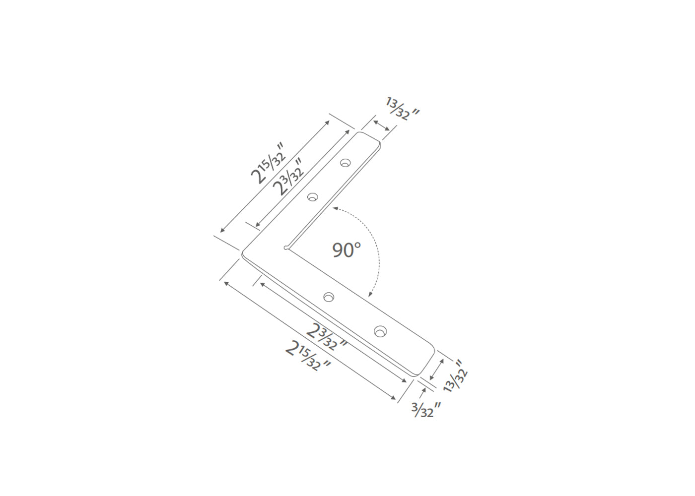 AL L-Shape Corner Connector - Flat