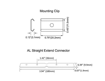 AL Straight Extend Connector - Type E - 0