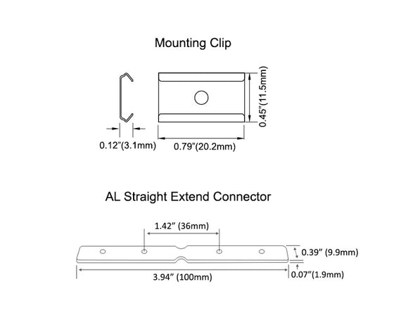 AL Straight Extend Connector - Type E