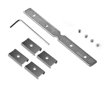 Back mounting splicing bracket for aluminum LED profile with screws