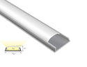 FLEX FLAT - YD 1806 Silver Aluminum Channel + Milky Diffuser -94" - 1