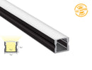 Aluminum Channel SLIM SQUARE YD 1202 Black Channel + Milky Diffuser